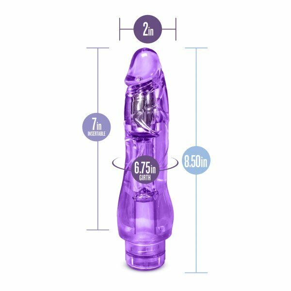Waterproof Thick Jelly Realistic Vibrating Dildo Cock Vibe G-spot Anal Vibrator