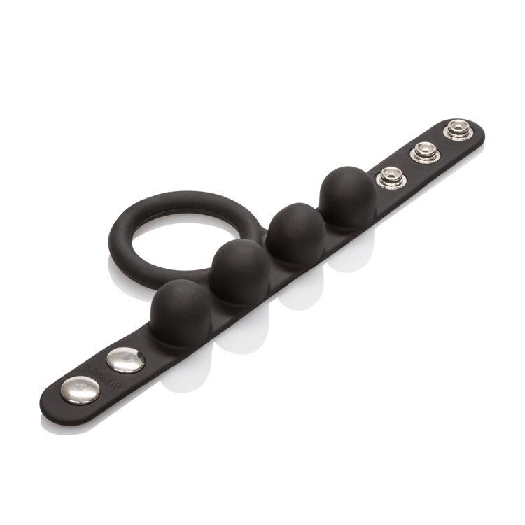 Silicone Stretchy Large Cock Ring Scrotum Ball Stretcher with Added Weight
