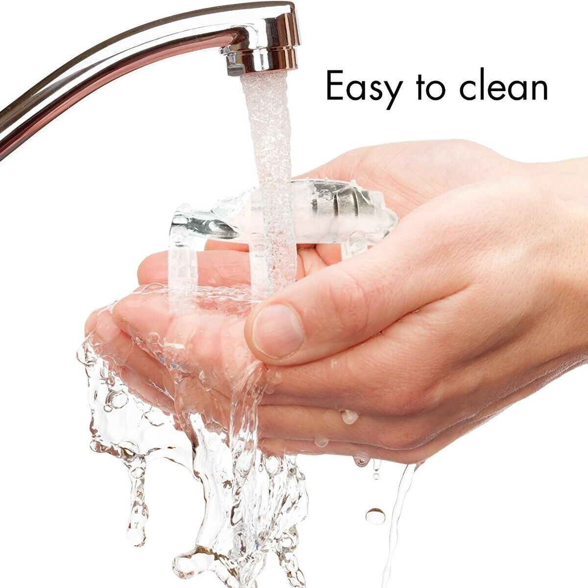 Clear Vibrating Power Cock Cage Penis Ring Sleeve Extension Girth Enhancer