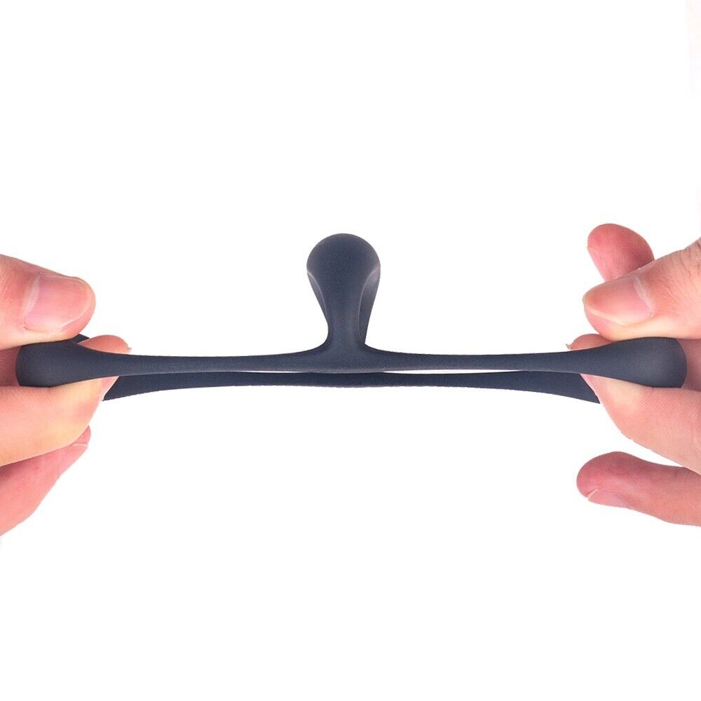 Soft Stretchy Silicone Penis Cock Ball Ring Enhancer Sex Toy for Men Couple